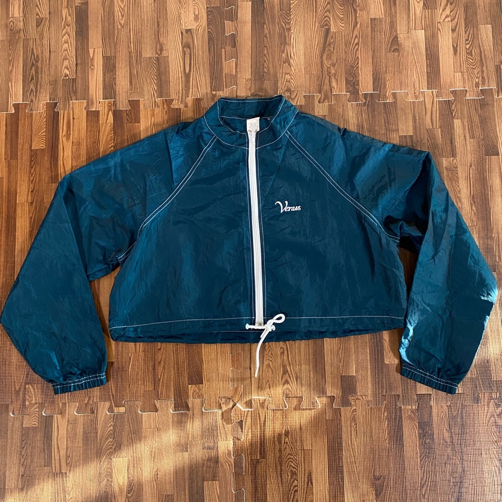 Venus Swimwear Crop Top Full Zip Windbreaker Size M/L